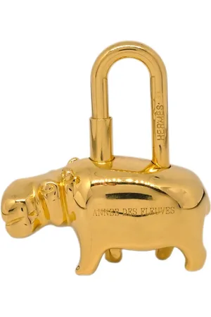 Hermès 2005 Grand fleuve Hippopotamus Lock Anhänger