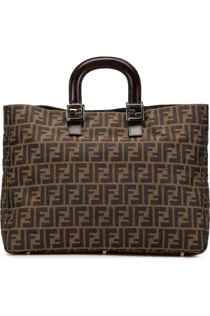 Fendi 2000-2010 große Zucca Canvas Twins Tote Bag