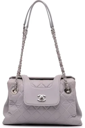 CHANEL 2014-2015 x3 Accordion Tote Bag aus gestepptem Lammleder