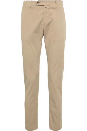 BRIGLIA Tief sitzende Tapered-Chino