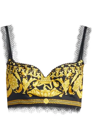 VERSACE BH aus Seide mit Barocco-Print