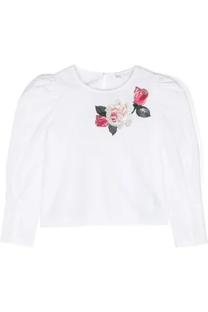 MONNALISA Bluse mit Blumenstickerei