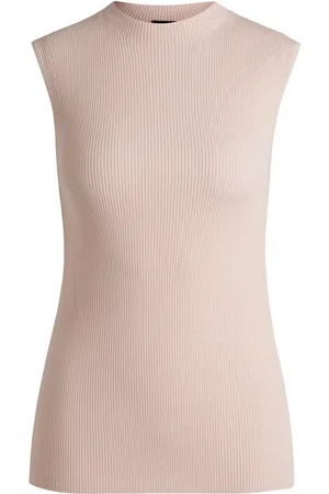 HUGO BOSS Geripptes Oberteil