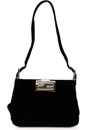 Fendi 20th Century Schultertasche aus Samt
