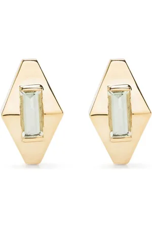 Aliita 9kt Deco Rombo Gelbgoldohrringe