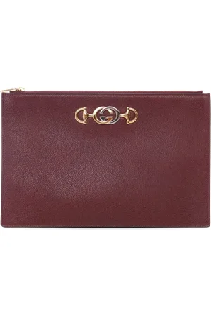 Gucci 2016-2024 Zumi Zip Pouch Clutch aus Leder