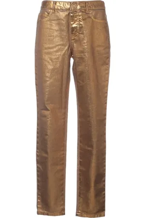 CHANEL 2015 Jeans mit Folien-Print