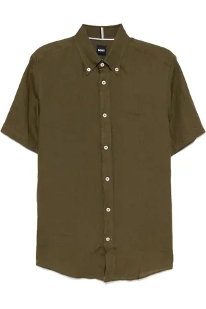 HUGO BOSS Hemd mit Logo-Stickerei