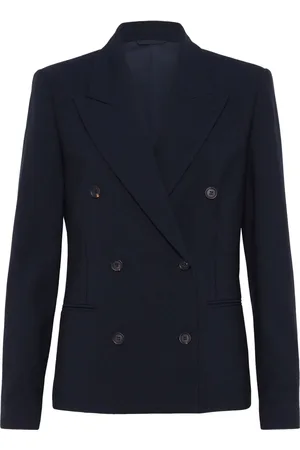 Brunello Cucinelli Doppelreihiger Blazer mit steigendem Revers