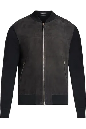 Tom Ford Bomberjacke aus Leder und Wolle
