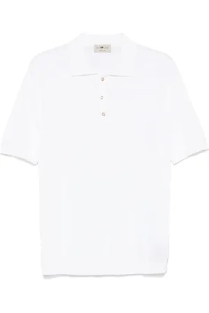 IRISH CRONE Fein gestricktes Poloshirt