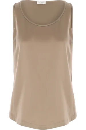 Brunello Cucinelli Oberteil aus Seidensatin