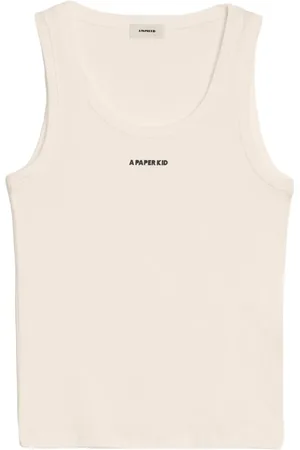 A PAPER KID Tanktop mit Logo-Print