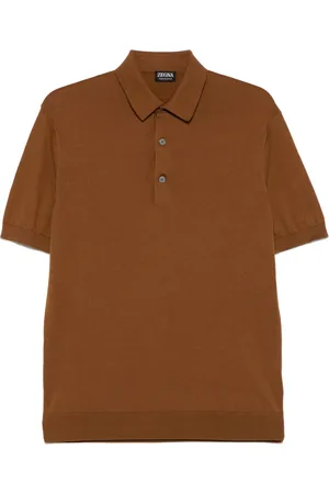 Ermenegildo Zegna Fein gestricktes Poloshirt