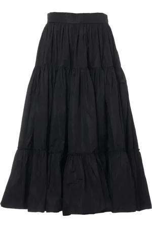 Prada 2020 Maxirock im Layering-Look