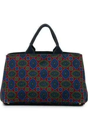 Prada 2013-2024 große Canapa Satchel-Tasche aus Canvas