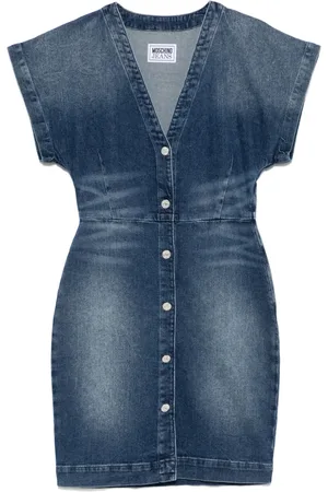 Moschino Klassisches Jeans-Minikleid
