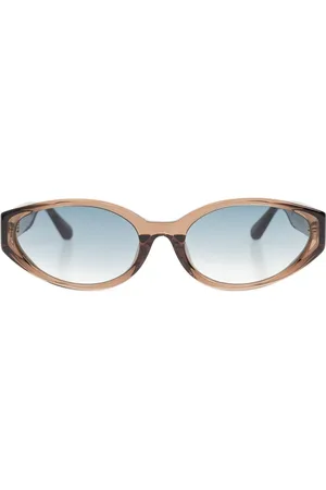 Linda Farrow Sonnenbrille mit ovalem Gestell