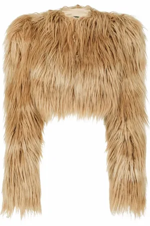 Dolce & Gabbana Cropped-Jacke aus Faux Fur