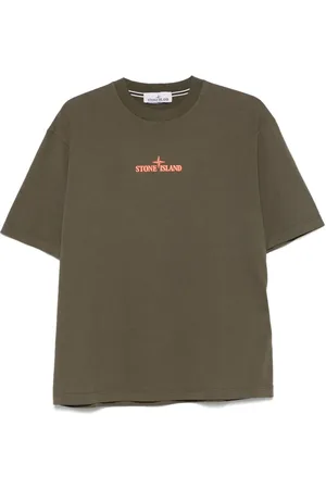 Stone Island T-Shirt mit Logo-Prägung