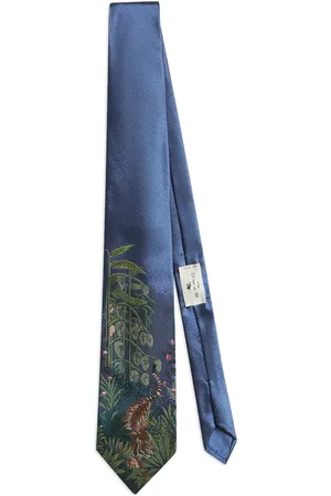 Etro Seidenkrawatte mit botanischem Print