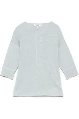 Chloé Fein geripptes T-Shirt