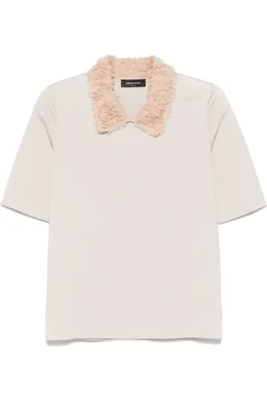 Fabiana Filippi T-Shirt mit Rüschenkragen