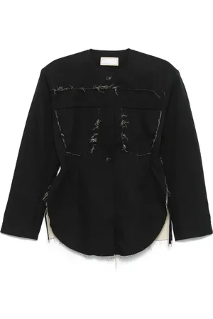 Litkovskaya Jacke mit ausgefranster Krempe
