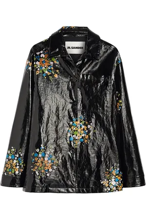 Jil Sander Hemdjacke mit Blumen-Print