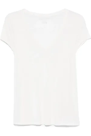 Majestic T-Shirt mit V-Ausschnitt