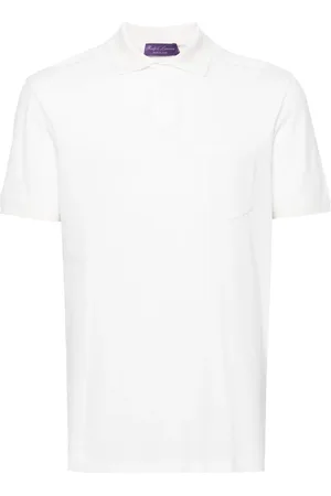 Ralph Lauren Pikee-Poloshirt mit offenem Kragen