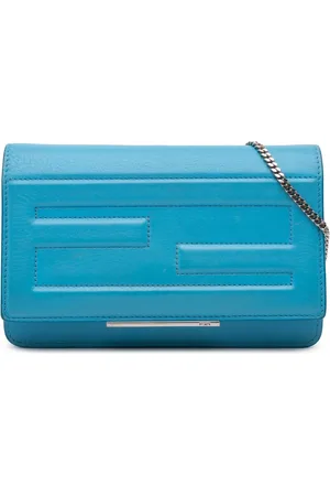Fendi 2010-2024 Vitello Flamingo Tube Wallet on Chain Umhängetasche