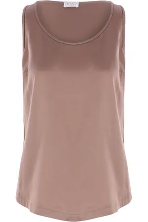 Brunello Cucinelli Oberteil aus Seidensatin