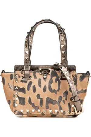 VALENTINO GARAVANI 2000-2017 mini Rockstud Satchel-Tasche aus Ponyhaar