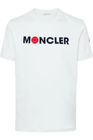 Moncler T-Shirt mit geflocktem Logo