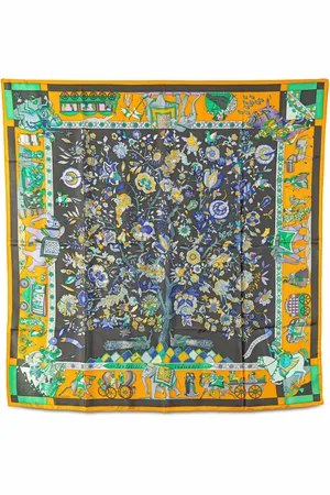 Hermès 20th Century Fantaisies Indiennes Seidenschal