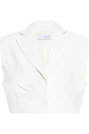 IRO Cropped-Jacke mit Rundhalsausschnitt