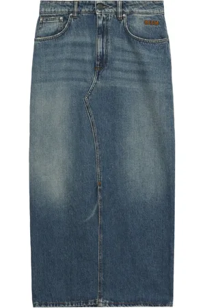 Msgm Midirock aus Denim