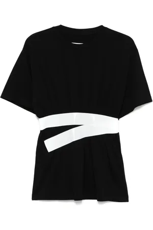 Maison Margiela T-Shirt mit Besatzstreifen