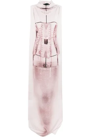 Jean Paul Gaultier Maxikleid mit Bustier-Print