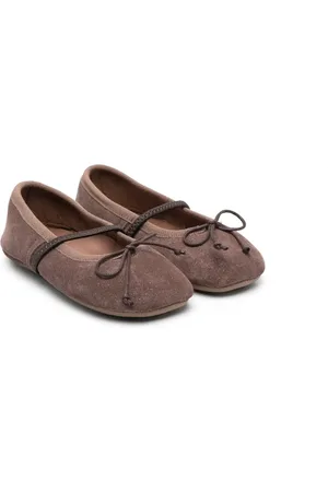 PèPè Ballerinas aus Wildleder mit Schleife
