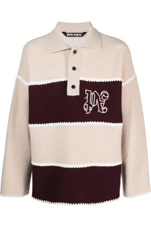 Palm Angels Gestricktes Poloshirt mit Monogramm