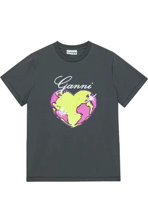Ganni T-Shirt aus Bio-Baumwolle