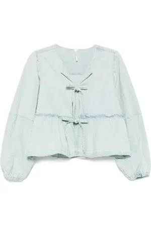 Free People Brunch Babe Jeansbluse