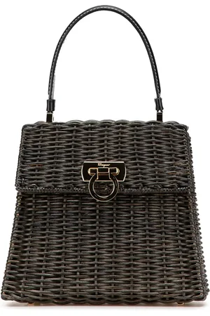 Salvatore Ferragamo 2010-2024 Wicker Gancini Iconic Top Handle Bag handbag
