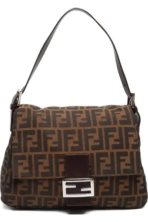 Fendi 2000-2015 Zucca Mamma Baguette Schultertasche