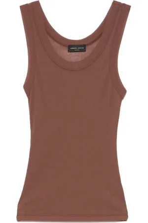 Roberto Collina Geripptes Trägershirt