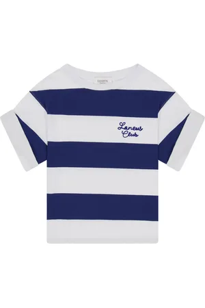 LANEUS Gestreiftes T-Shirt aus Jersey