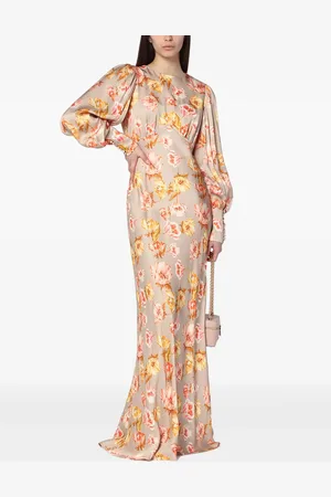 By Malina Abendkleid mit Blumen-Print