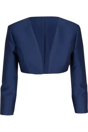 Carolina Herrera Cropped-Jacke mit langen Ärmeln